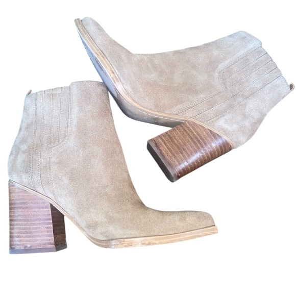 MARC FISHER LTD Womens Oshay Pointed-Toe Suede Ankle Boots,Size 8 - Picture 4 of 8